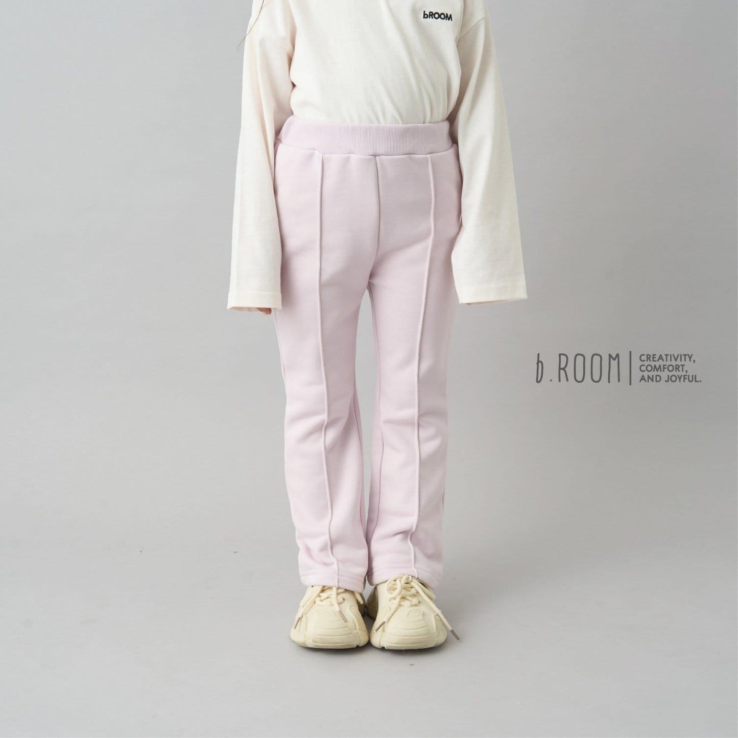 【日常標準服飾系列】【吸水速幹】中線褶皺喇叭休閒褲