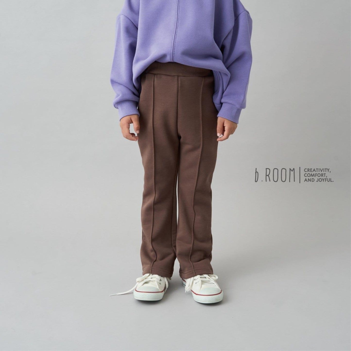 【日常標準服飾系列】【吸水速幹】中線褶皺喇叭休閒褲