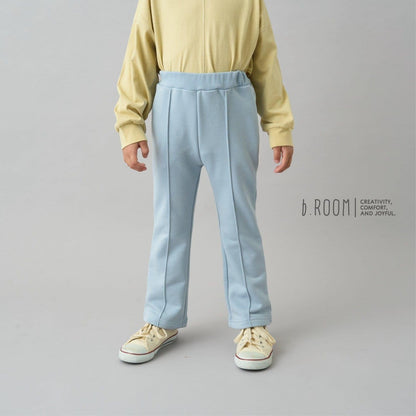 【日常標準服飾系列】【吸水速幹】中線褶皺喇叭休閒褲