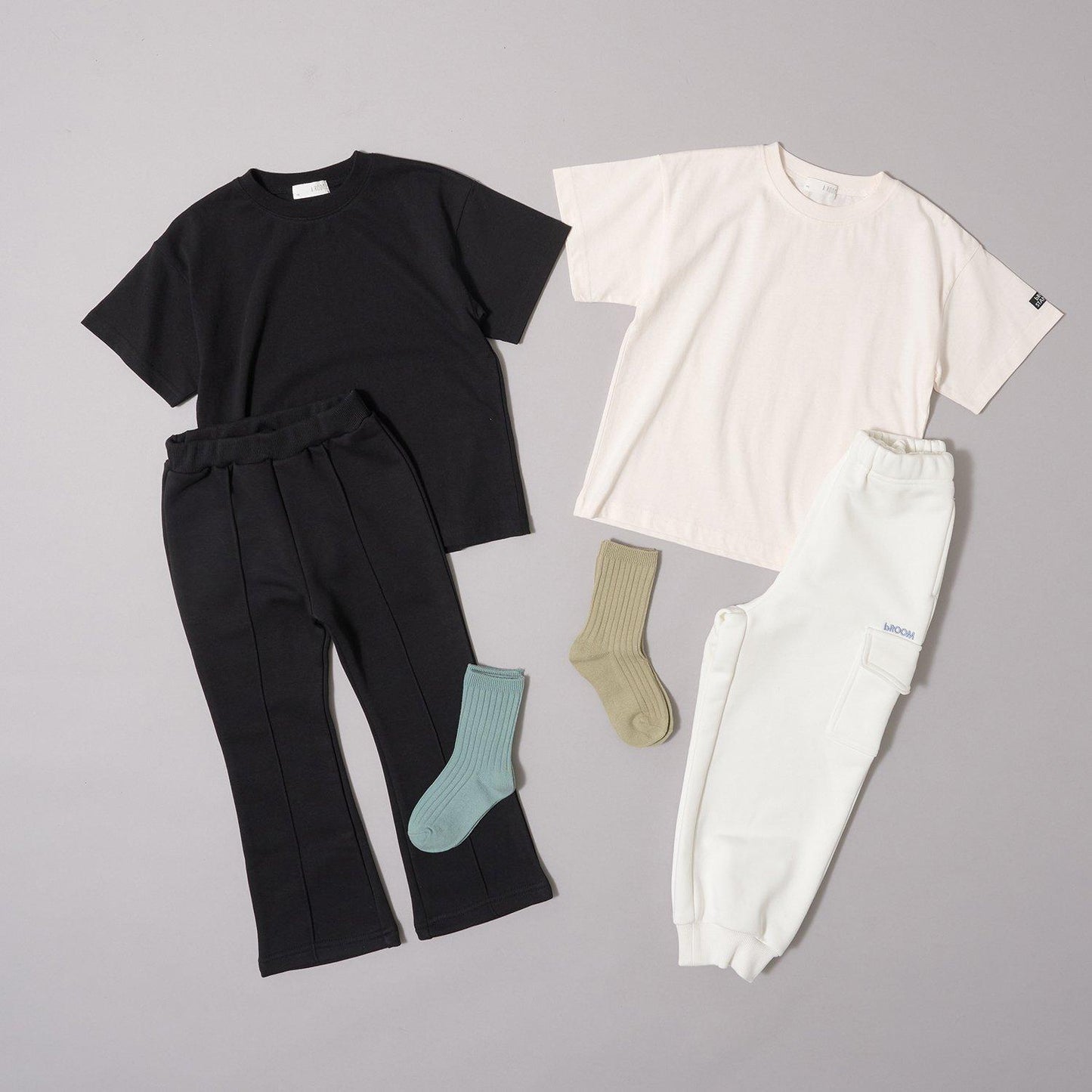 【日常標準服飾系列】2件裝簡約T恤套裝