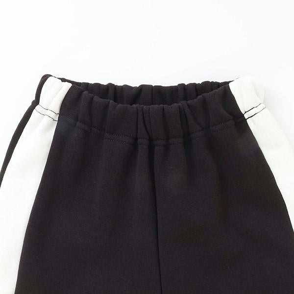 【日常標準服飾系列】【吸水速幹】寬鬆版型側邊條紋衛褲