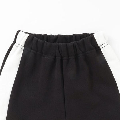 【日常標準服飾系列】【吸水速幹】寬鬆版型側邊條紋衛褲