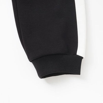 【日常標準服飾系列】【吸水速幹】寬鬆版型側邊條紋衛褲