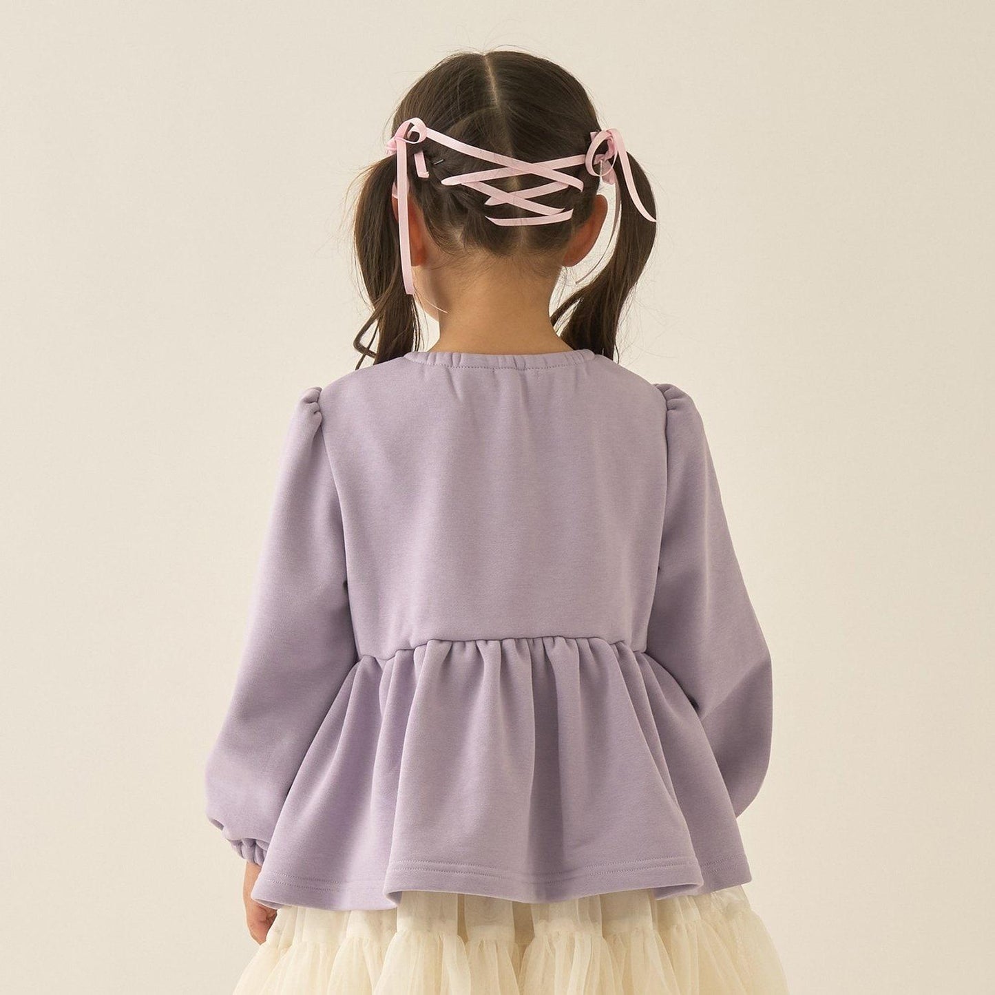 【Lycee mine 芭蕾系列】蝴蝶結領荷葉邊上衣