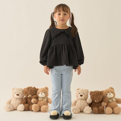 【Lycee mine 芭蕾系列】蝴蝶結領荷葉邊上衣