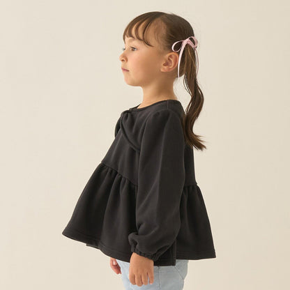 【Lycee mine 芭蕾系列】蝴蝶結領荷葉邊上衣