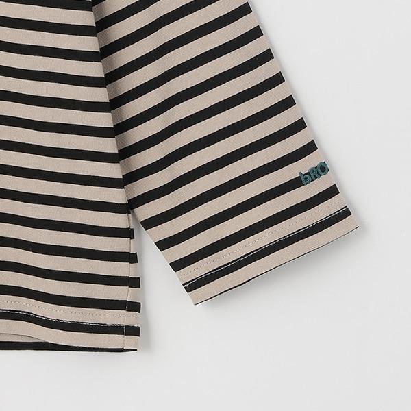 【日常標準服飾系列】寬鬆版型條紋長袖T恤