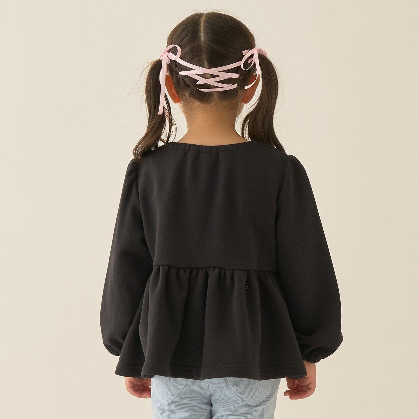 【Lycee mine 芭蕾系列】蝴蝶結領荷葉邊上衣