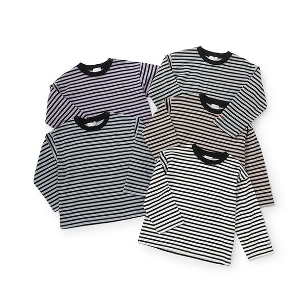 【日常標準服飾系列】寬鬆版型條紋長袖T恤