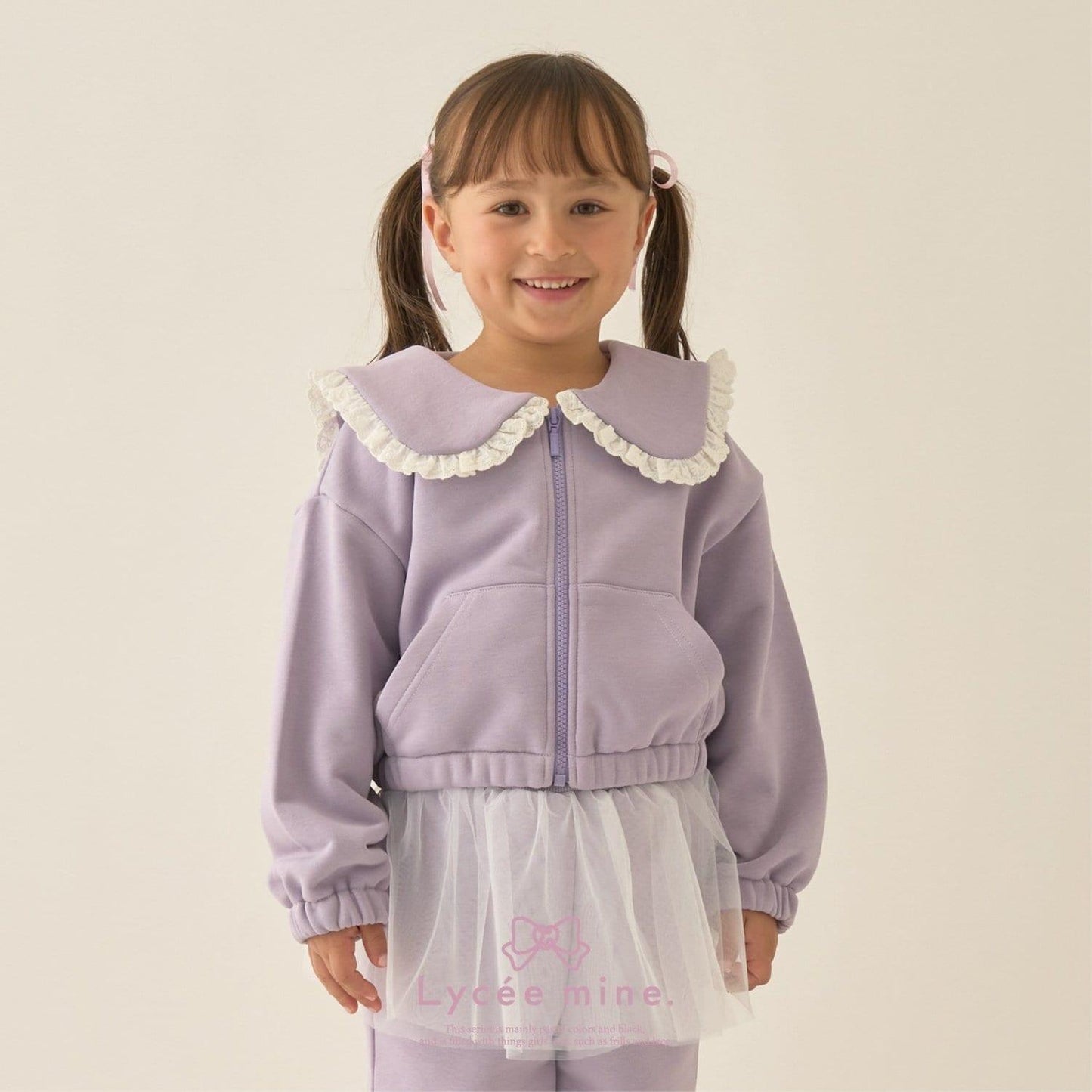 【Lycee mine 芭蕾系列】【可成套搭配】水手領全拉鍊衛衣