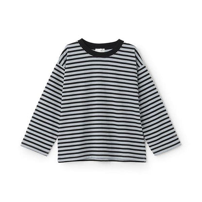 【日常標準服飾系列】寬鬆版型條紋長袖T恤