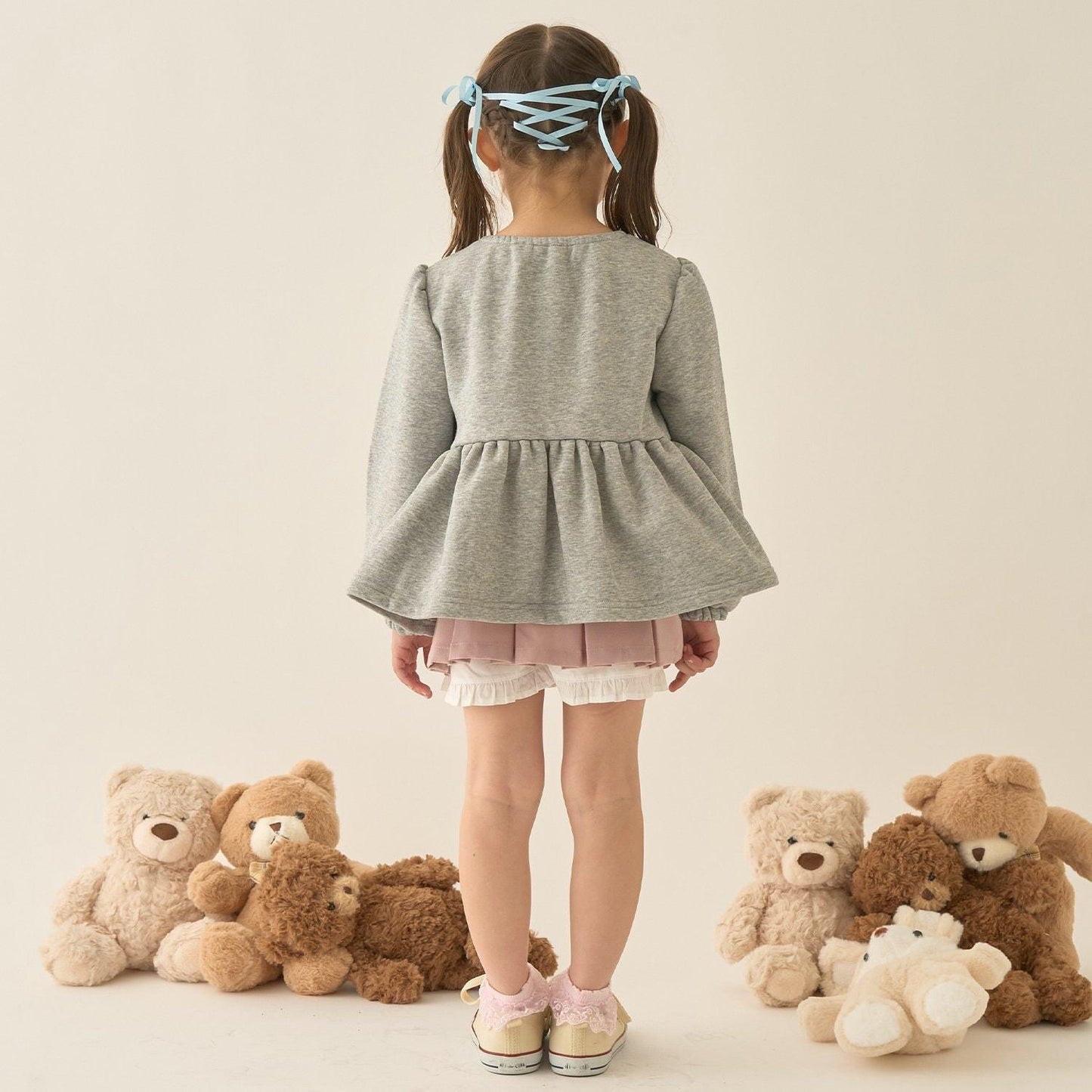 【Lycee mine 芭蕾系列】蝴蝶結領荷葉邊上衣