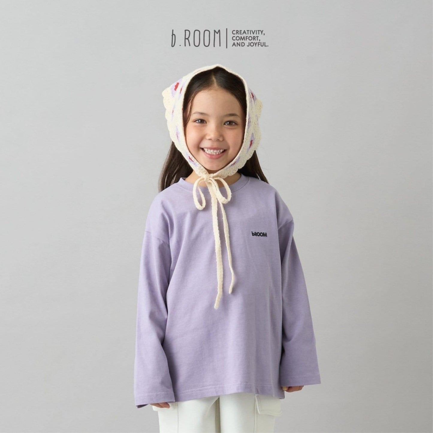 【日常標準服飾系列】寬鬆版型單點簡約長袖T恤