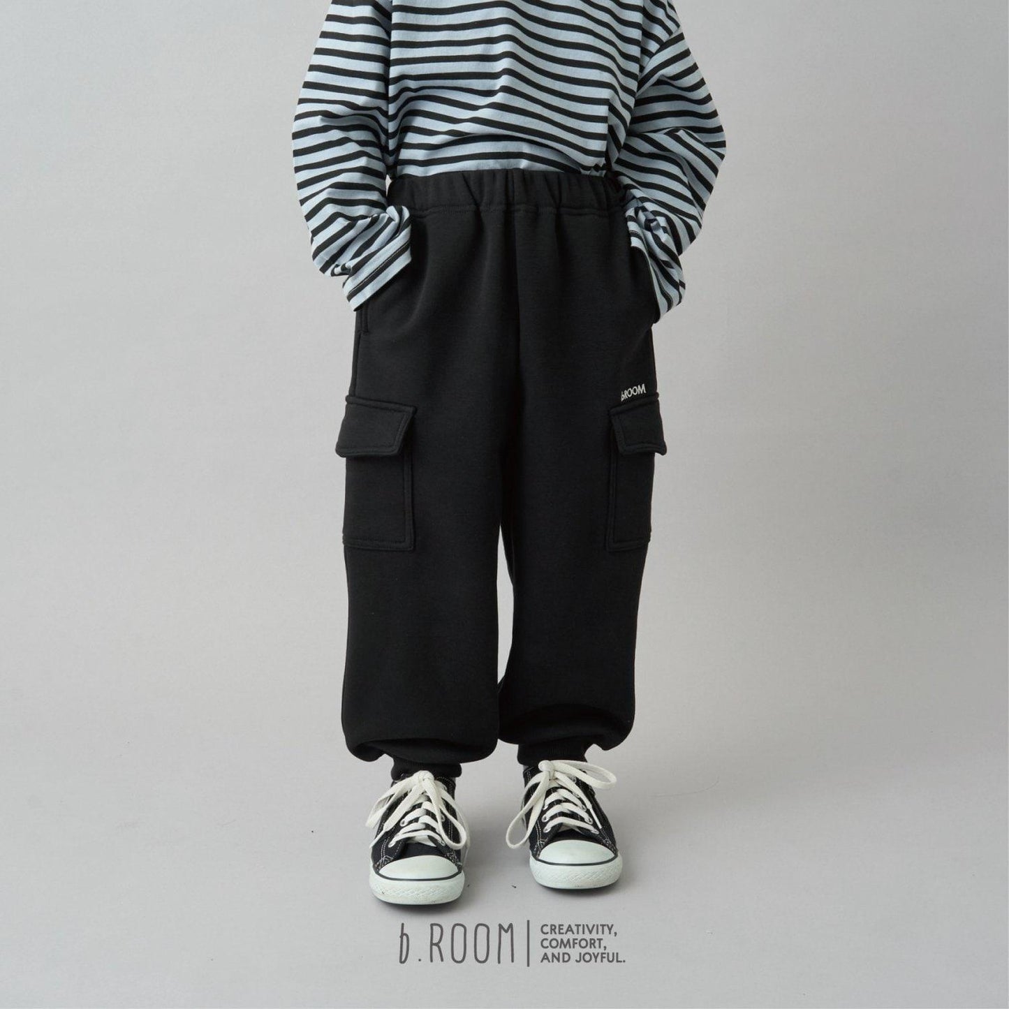 【日常標準服飾系列】【吸水速幹】寬鬆版型工裝衛褲