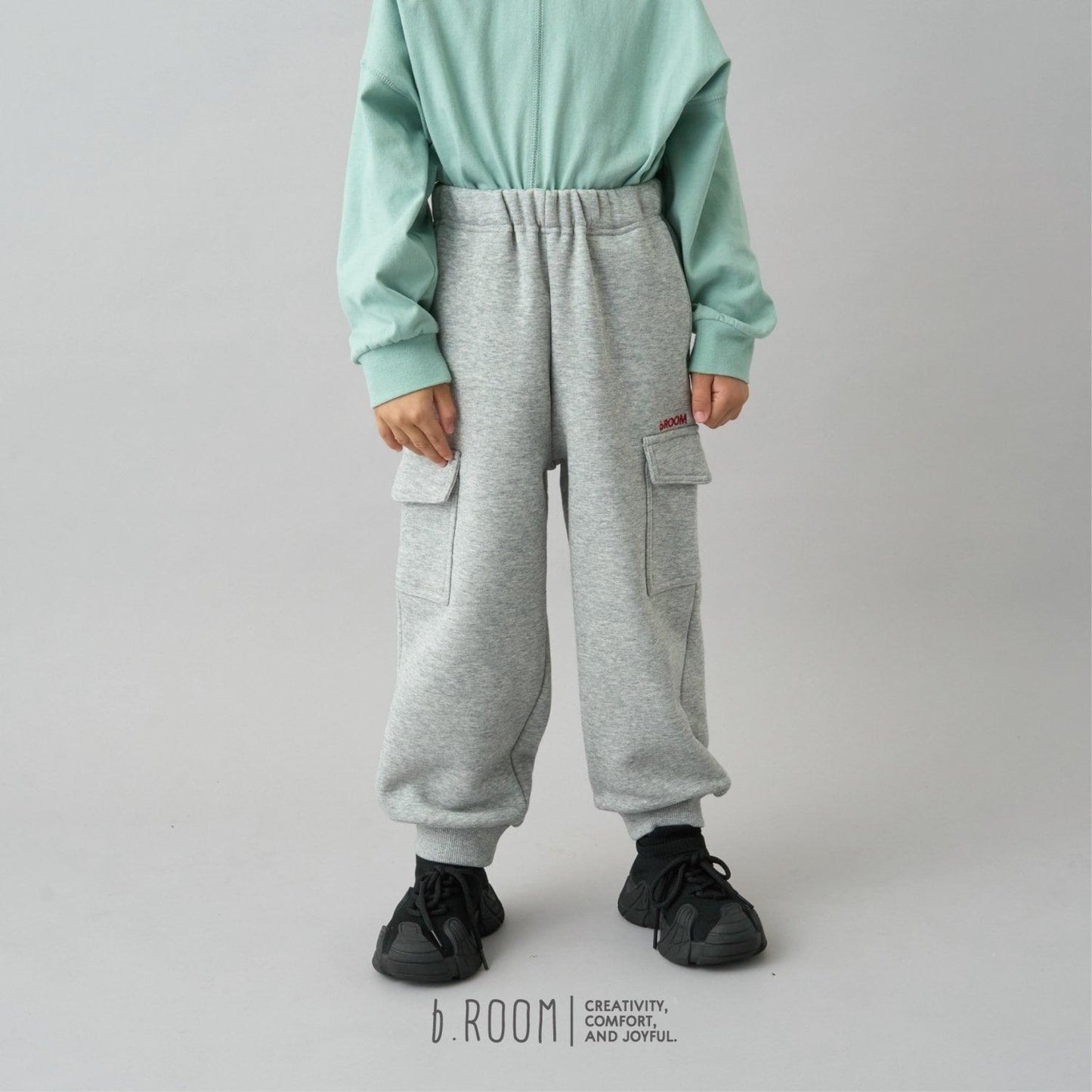 【日常標準服飾系列】【吸水速幹】寬鬆版型工裝衛褲