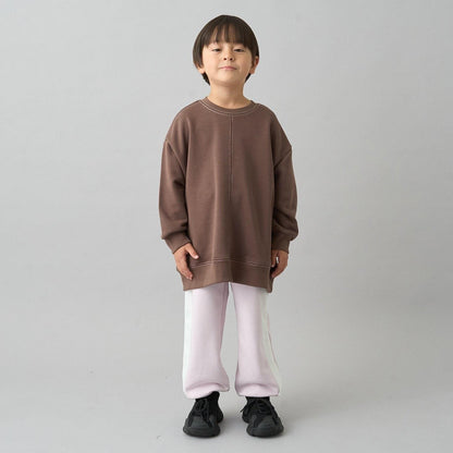 【日常標準服飾系列】【吸水速幹】寬鬆版型側邊條紋衛褲