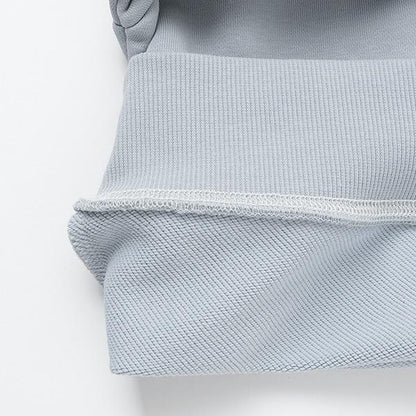 【日常標準服飾系列】【吸水速幹】立體感拼色縫線寬鬆衛衣