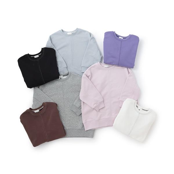 【日常標準服飾系列】【吸水速幹】立體感拼色縫線寬鬆衛衣