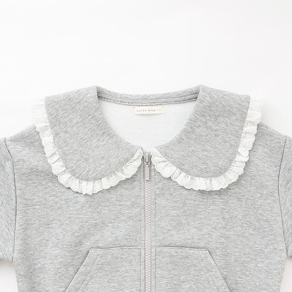 【Lycee mine 芭蕾系列】【可成套搭配】水手領全拉鍊衛衣