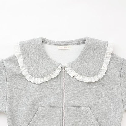 【Lycee mine 芭蕾系列】【可成套搭配】水手領全拉鍊衛衣