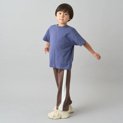 【日常標準服飾系列】【吸水速幹】寬鬆版型側邊條紋衛褲