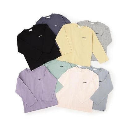 【日常標準服飾系列】寬鬆版型單點簡約長袖T恤