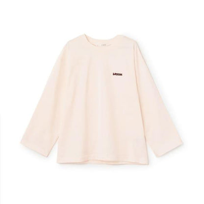 【日常標準服飾系列】寬鬆版型單點簡約長袖T恤