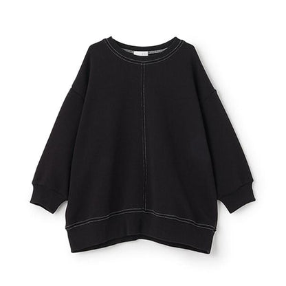 【日常標準服飾系列】【吸水速幹】立體感拼色縫線寬鬆衛衣