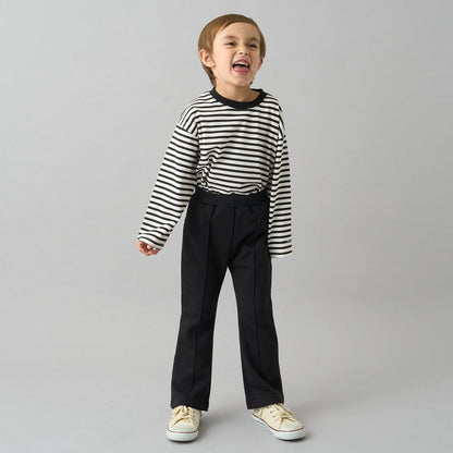 【日常標準服飾系列】寬鬆版型條紋長袖T恤