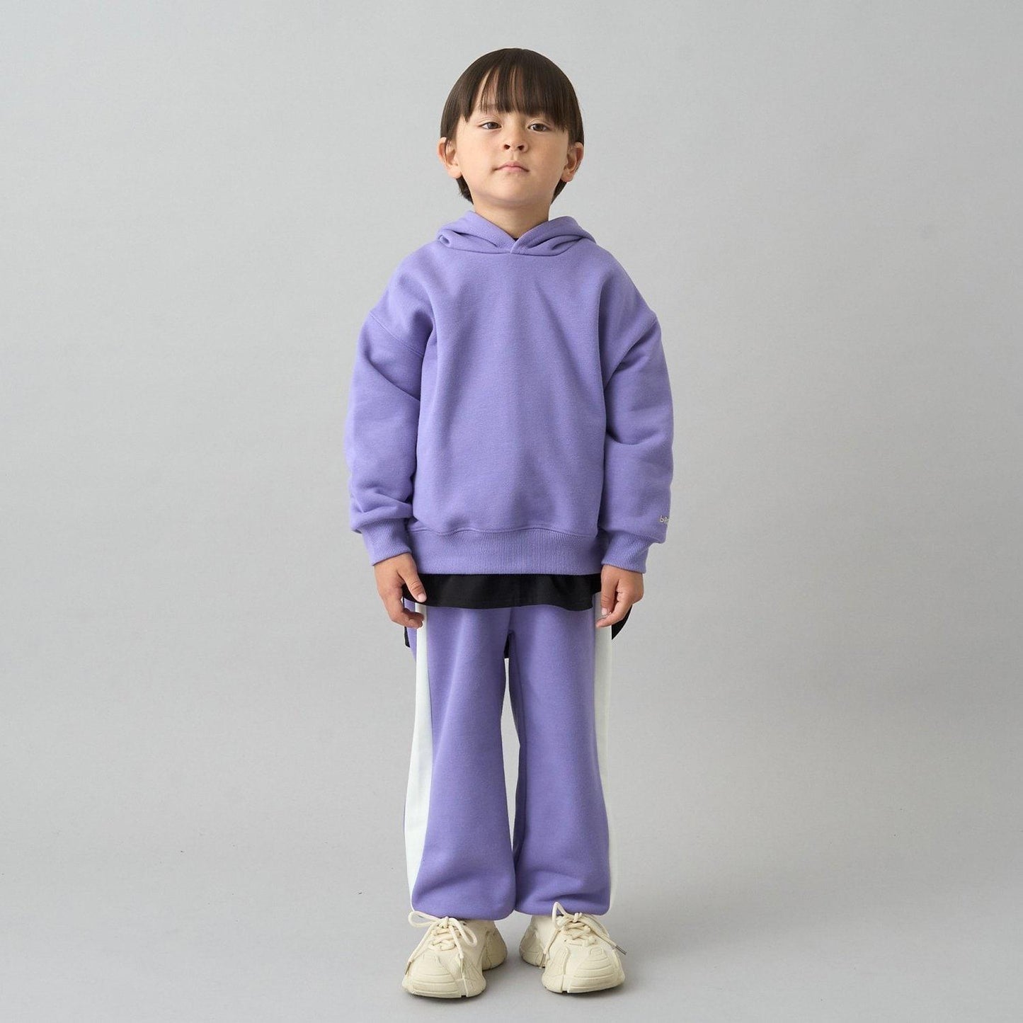 【日常標準服飾系列】【吸水速幹】寬鬆版型側邊條紋衛褲