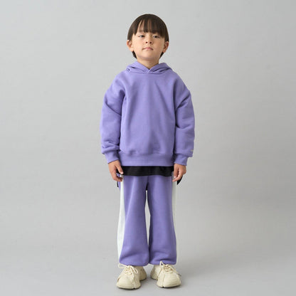 【日常標準服飾系列】【吸水速幹】寬鬆版型側邊條紋衛褲