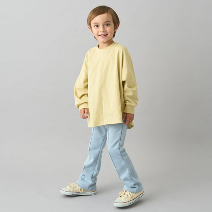 【日常標準服飾系列】【吸水速幹】中線褶皺喇叭休閒褲