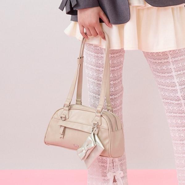 附蝴蝶結收納包波士頓包