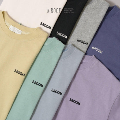 【日常標準服飾系列】寬鬆版型單點簡約長袖T恤