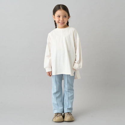 【日常標準服飾系列】【吸水速幹】中線褶皺喇叭休閒褲