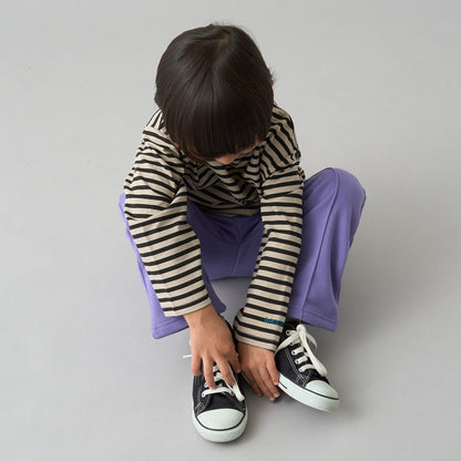 【日常標準服飾系列】【吸水速幹】中線褶皺喇叭休閒褲