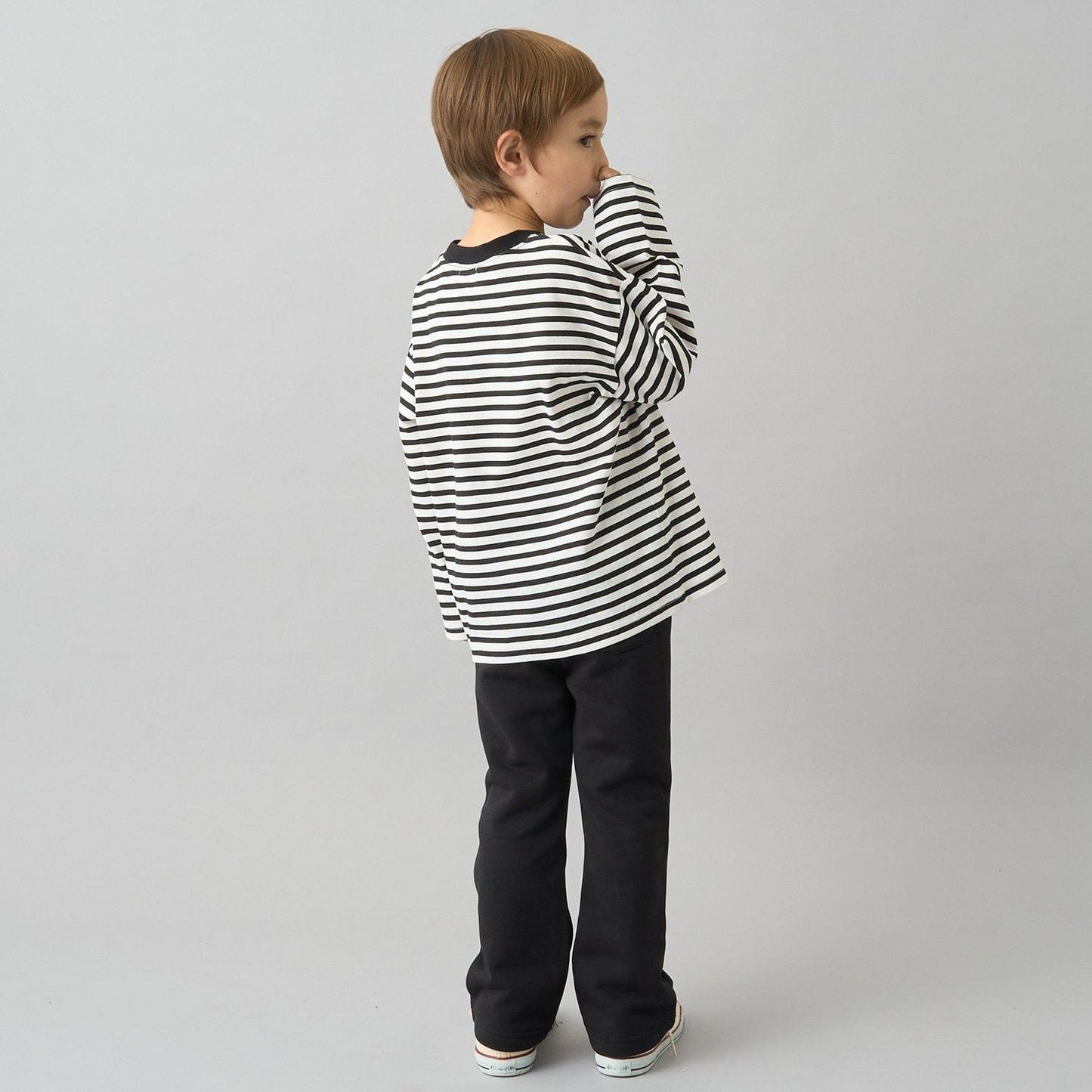 【日常標準服飾系列】【吸水速幹】中線褶皺喇叭休閒褲