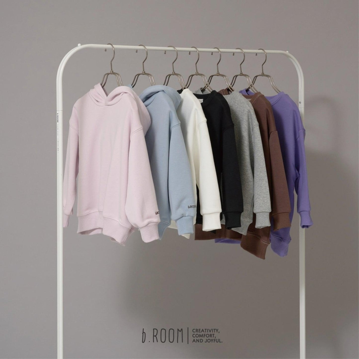 【日常標準服飾系列】【吸水速幹】立體感拼色縫線寬鬆衛衣