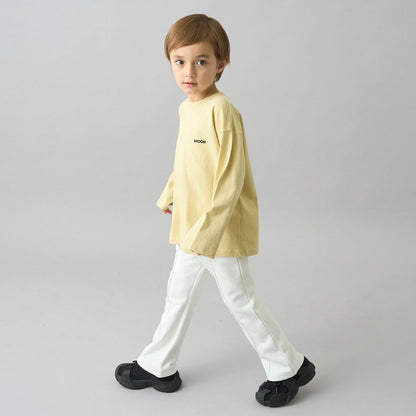 【日常標準服飾系列】寬鬆版型單點簡約長袖T恤