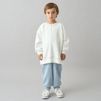 【日常標準服飾系列】【吸水速幹】立體感拼色縫線寬鬆衛衣