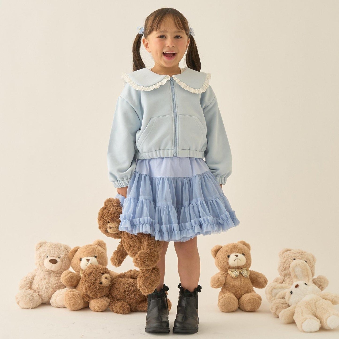 【Lycee mine 芭蕾系列】【可成套搭配】水手領全拉鍊衛衣