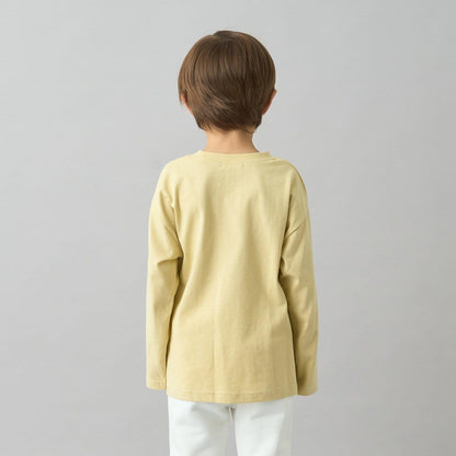 【日常標準服飾系列】寬鬆版型單點簡約長袖T恤