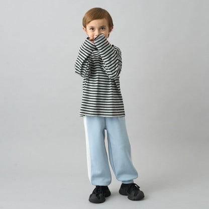 【日常標準服飾系列】寬鬆版型條紋長袖T恤