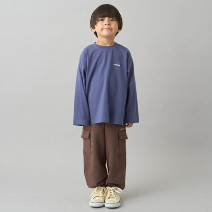 【日常標準服飾系列】寬鬆版型單點簡約長袖T恤