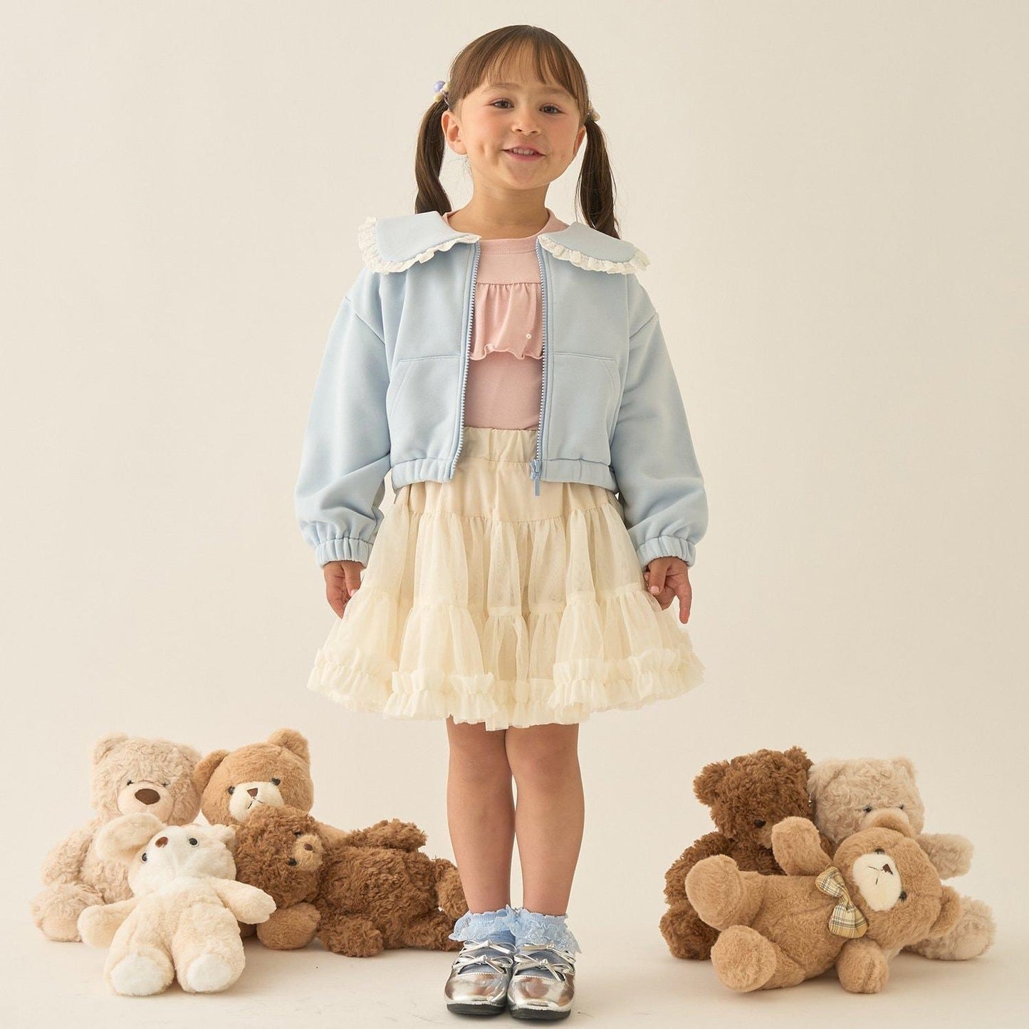 【Lycee mine 芭蕾系列】【可成套搭配】水手領全拉鍊衛衣