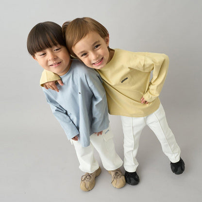 【日常標準服飾系列】【吸水速幹】中線褶皺喇叭休閒褲