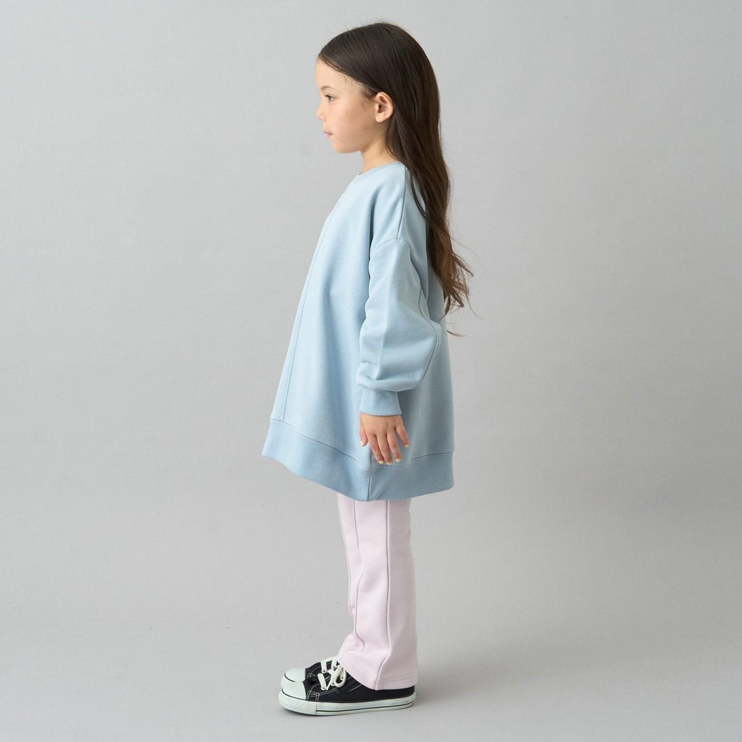 【日常標準服飾系列】【吸水速幹】立體感拼色縫線寬鬆衛衣