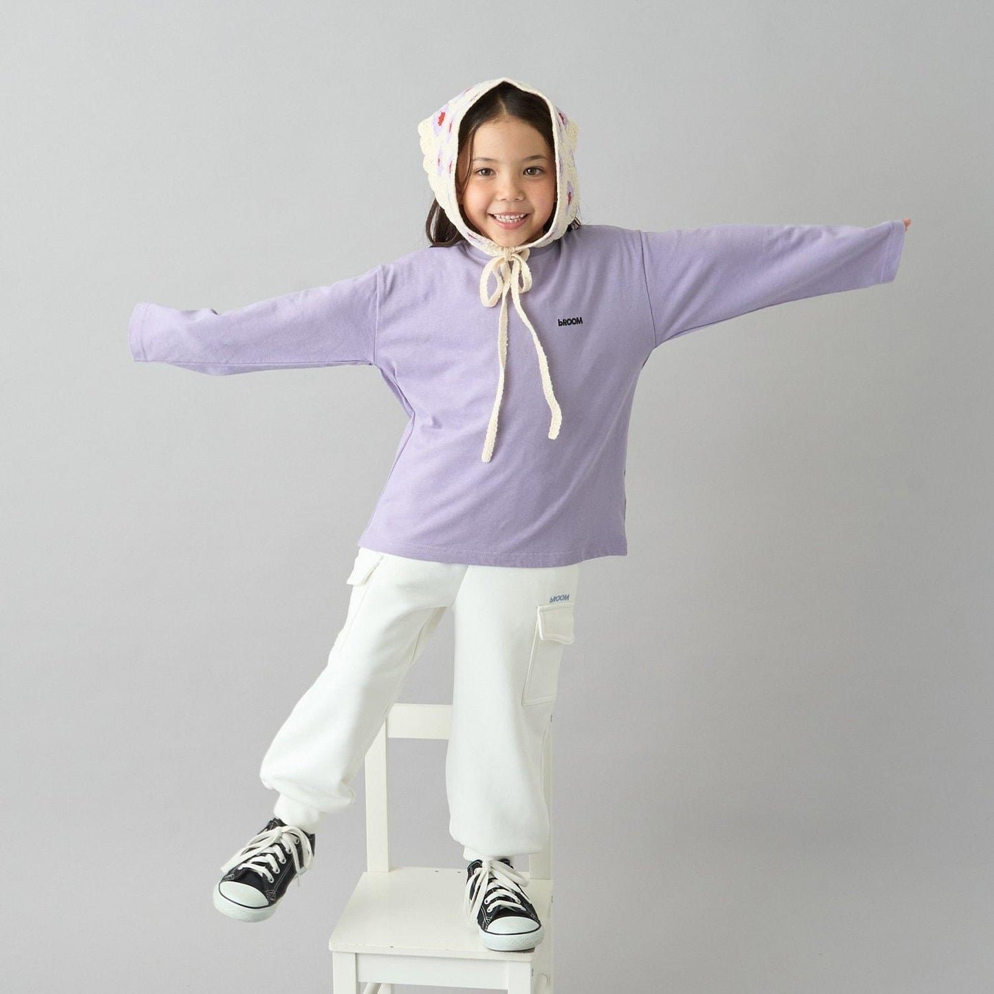 【日常標準服飾系列】寬鬆版型單點簡約長袖T恤