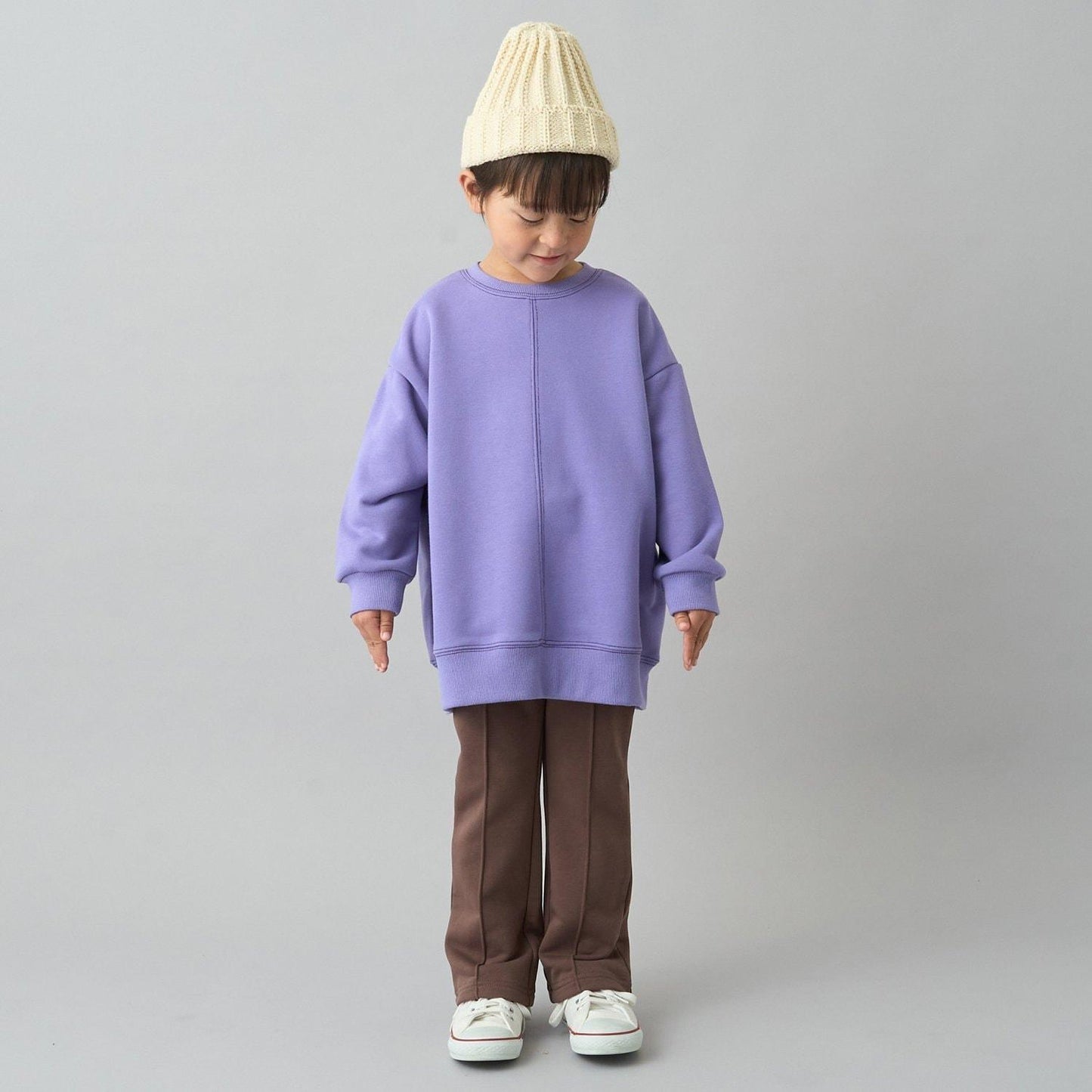 【日常標準服飾系列】【吸水速幹】立體感拼色縫線寬鬆衛衣