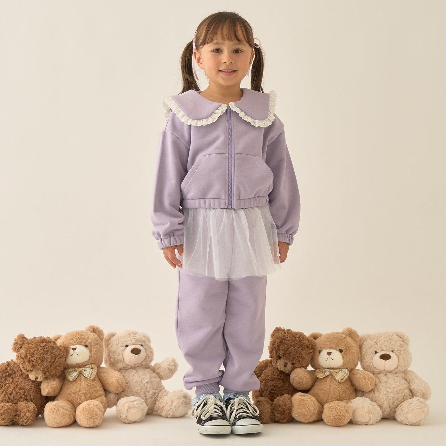 【Lycee mine 芭蕾系列】【可成套搭配】水手領全拉鍊衛衣